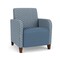 Lesro Siena Lounge Reception Guest Chair, Walnut, RS RainSong Back, MD Titan Seat, RS RainSong Panels SN1101 - alternate 1
